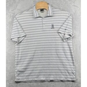 Nike Golf Tour Sphere Dry Striped Polo Shirt TPC Heron Bay‎ Men's Size 2XL